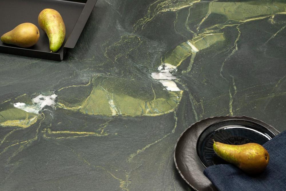 Evora Quartzite Avocatus Dark green quartzite for the luxury kitchen