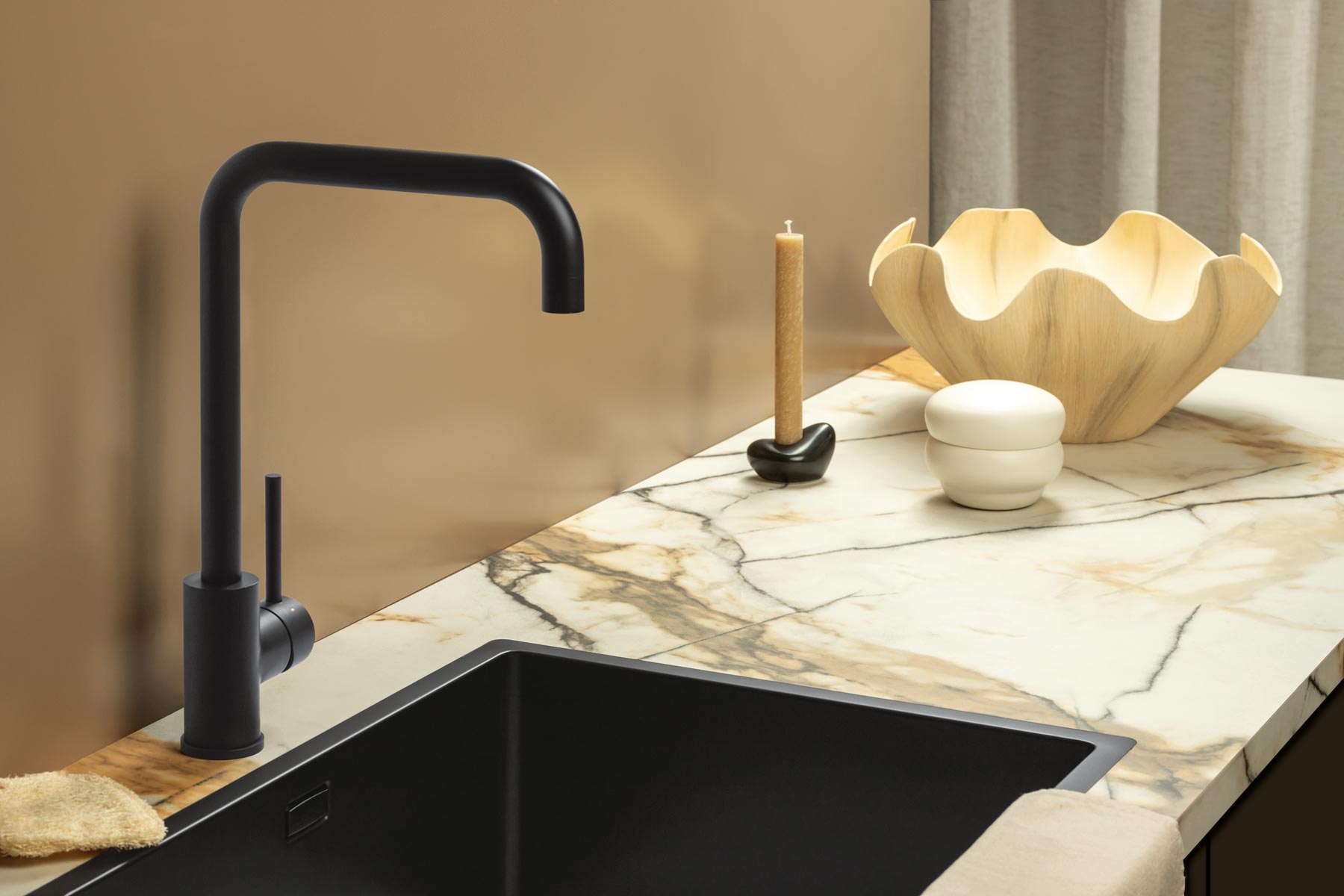 Marble and stone look kitchen worktop TopLaminate Cupido